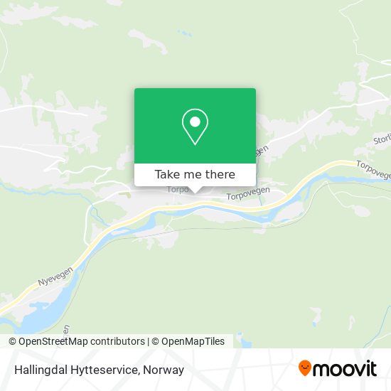 Hallingdal Hytteservice map