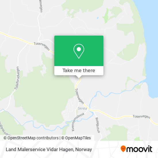 Land Malerservice Vidar Hagen map