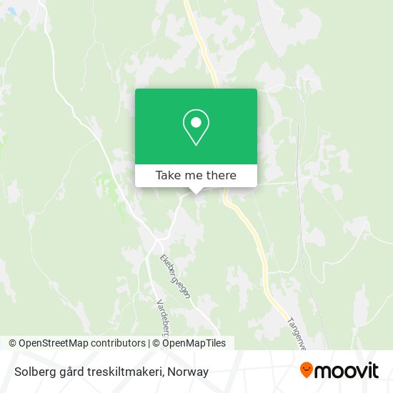 Solberg gård treskiltmakeri map
