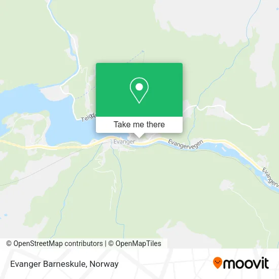 Evanger Barneskule map