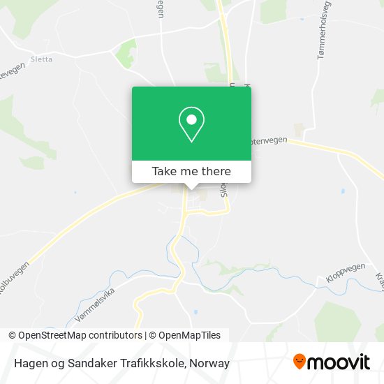 Hagen og Sandaker Trafikkskole map