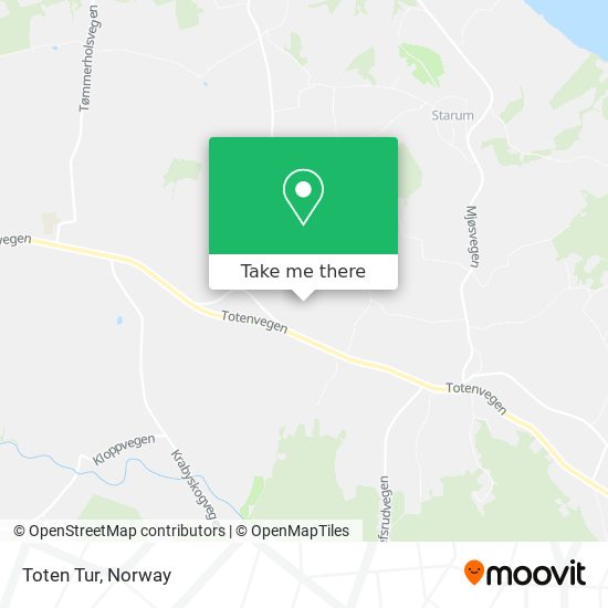 Toten Tur map