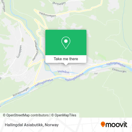 Hallingdal Asiabutikk map