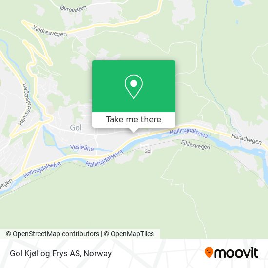 Gol Kjøl og Frys AS map