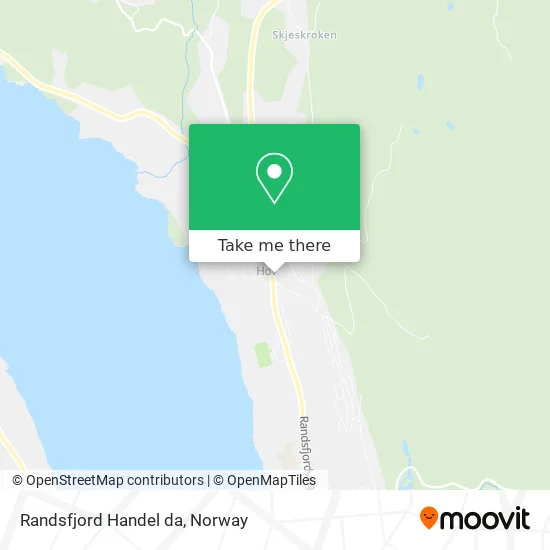 Randsfjord Handel da map