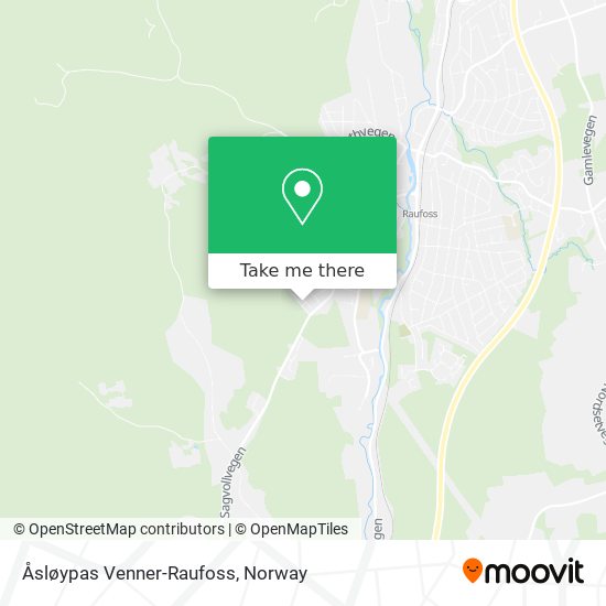 Åsløypas Venner-Raufoss map