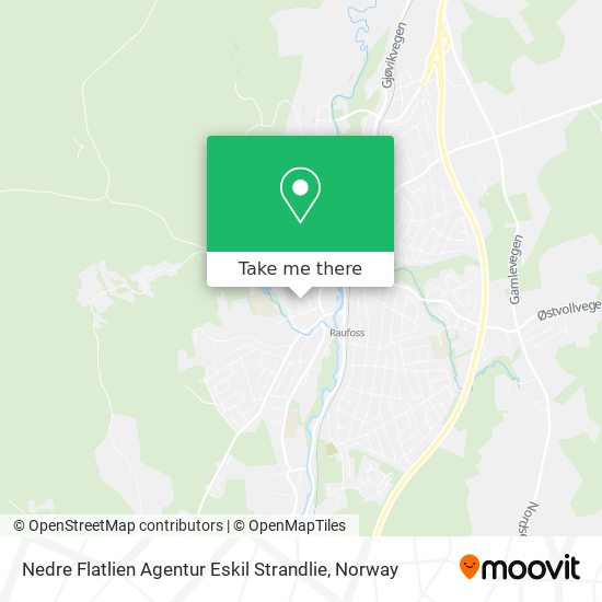 Nedre Flatlien Agentur Eskil Strandlie map