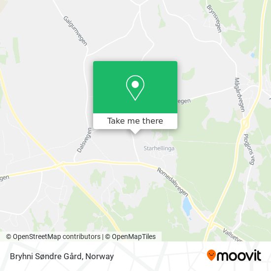 Bryhni Søndre Gård map