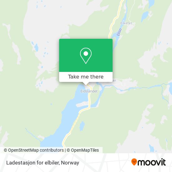 Ladestasjon for elbiler map