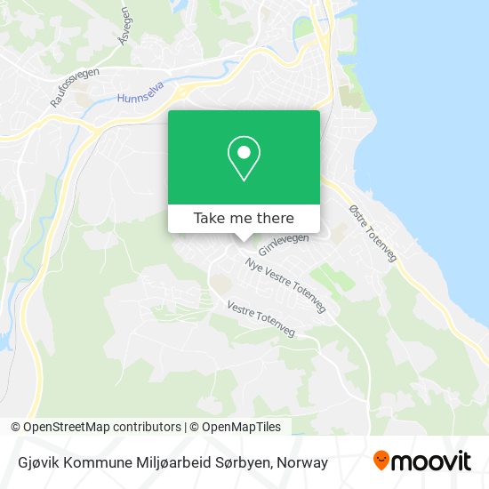 Gjøvik Kommune Miljøarbeid Sørbyen map