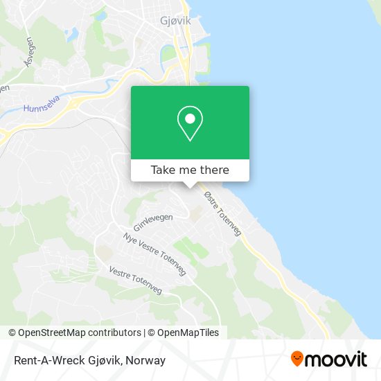 Rent-A-Wreck Gjøvik map