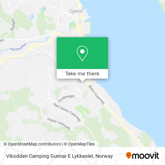Vikodden Camping Gunnar E Lykkeslet map