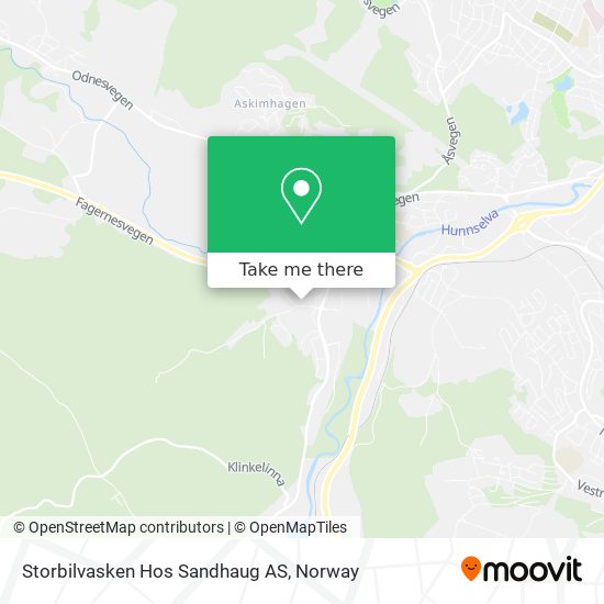 Storbilvasken Hos Sandhaug AS map