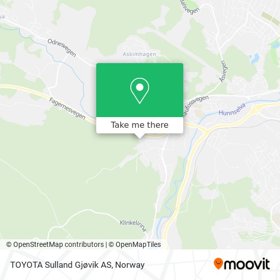 TOYOTA Sulland Gjøvik AS map