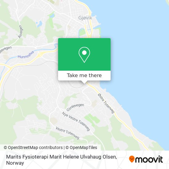 Marits Fysioterapi Marit Helene Ulvahaug Olsen map