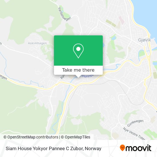 Siam House Yokyor Pannee C Zubor map