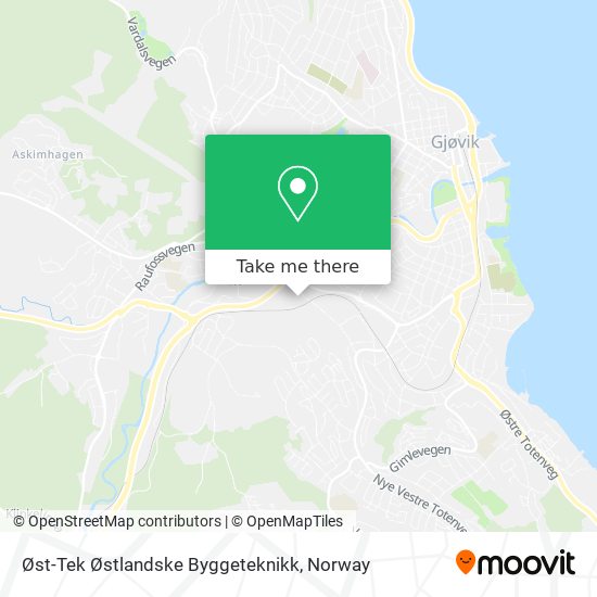 Øst-Tek Østlandske Byggeteknikk map