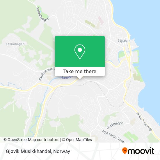 Gjøvik Musikkhandel map