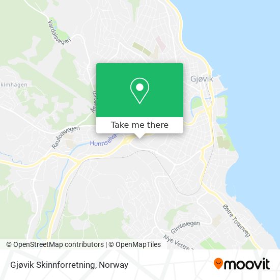 Gjøvik Skinnforretning map