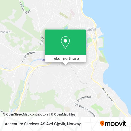 Accenture Services AS Avd Gjøvik map