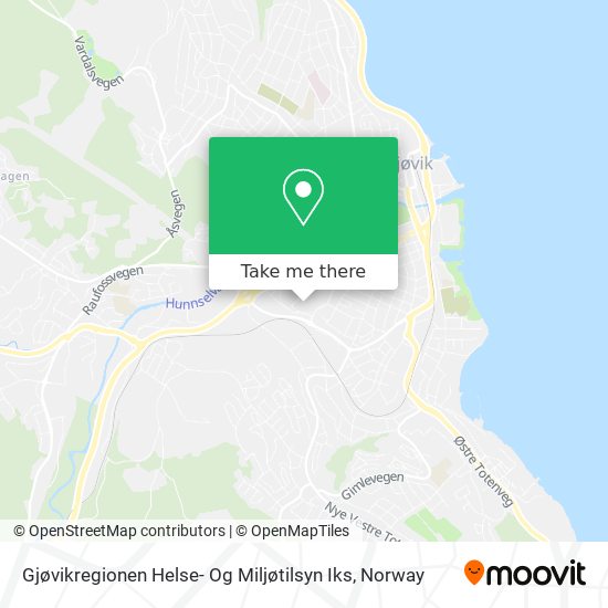 Gjøvikregionen Helse- Og Miljøtilsyn Iks map