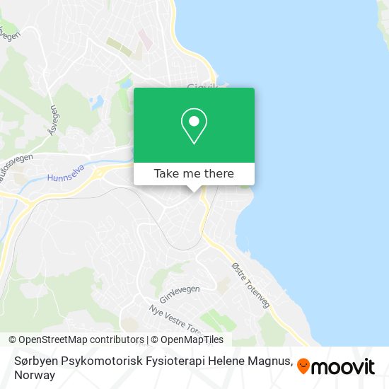 Sørbyen Psykomotorisk Fysioterapi Helene Magnus map