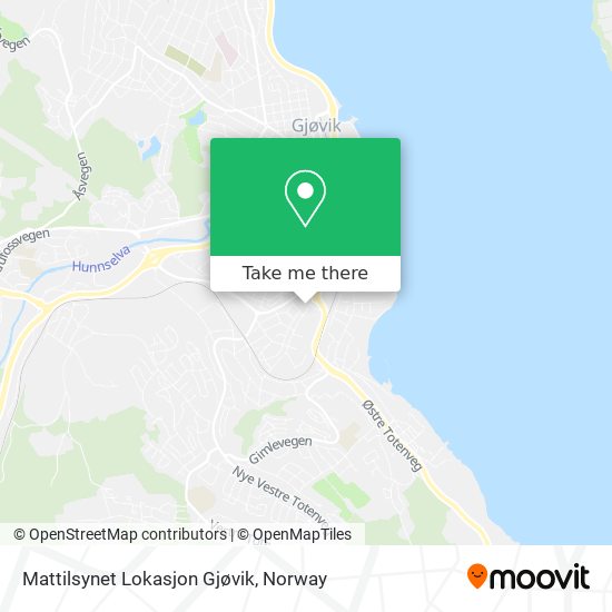 Mattilsynet Lokasjon Gjøvik map