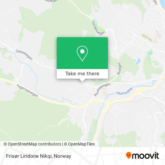 Frisør Liridone Nikqi map