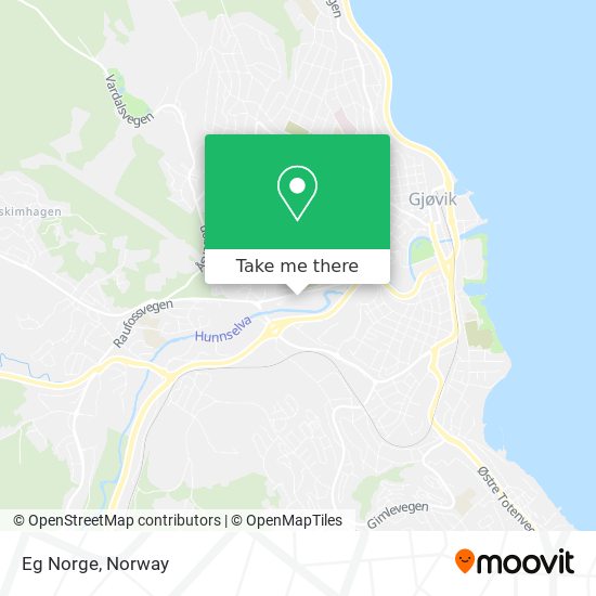 Eg Norge map