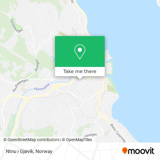 Ntnu i Gjøvik map