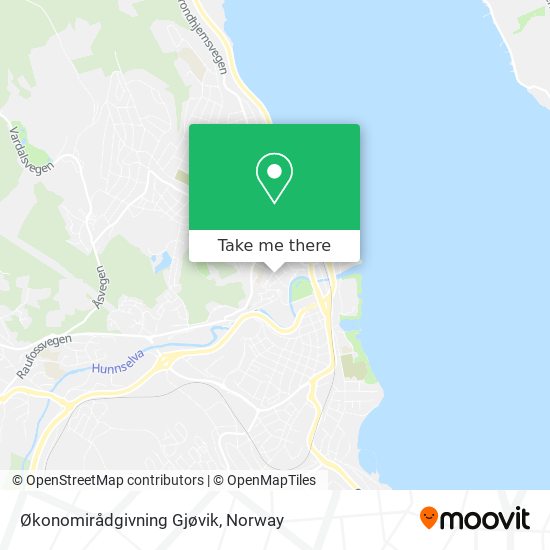 Økonomirådgivning Gjøvik map