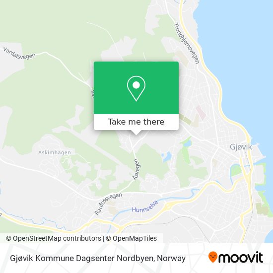 Gjøvik Kommune Dagsenter Nordbyen map