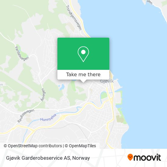 Gjøvik Garderobeservice AS map