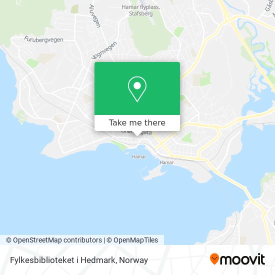 Fylkesbiblioteket i Hedmark map