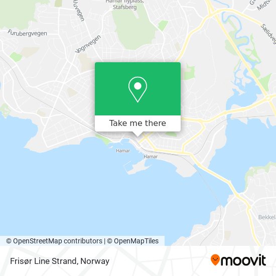 Frisør Line Strand map