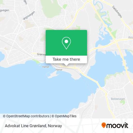 Advokat Line Grønland map