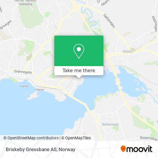 Briskeby Gressbane AS map