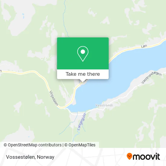 Vossestølen map