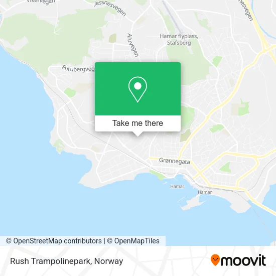 Rush Trampolinepark map