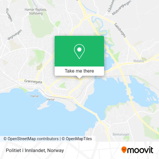 Politiet i Innlandet map