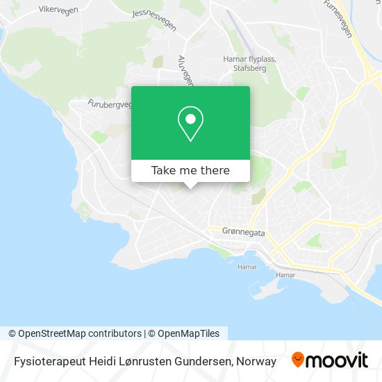 Fysioterapeut Heidi Lønrusten Gundersen map