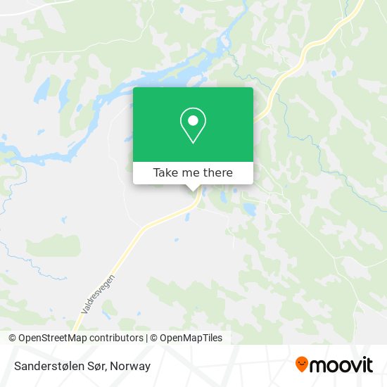 Sanderstølen Sør map