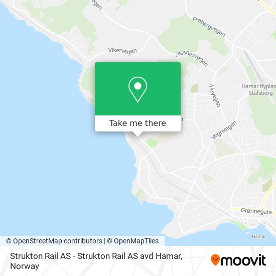 Strukton Rail AS - Strukton Rail AS avd Hamar map