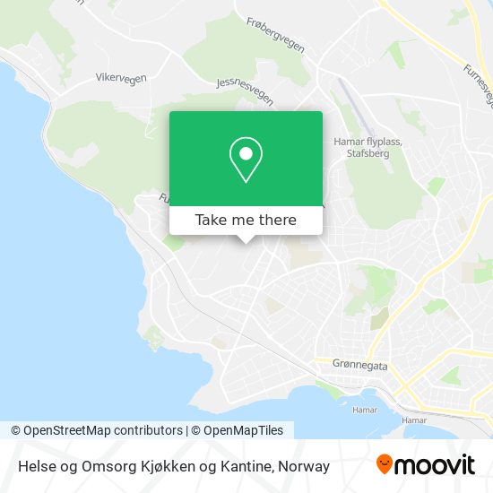 Helse og Omsorg Kjøkken og Kantine map