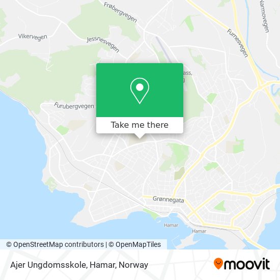 Ajer Ungdomsskole, Hamar map