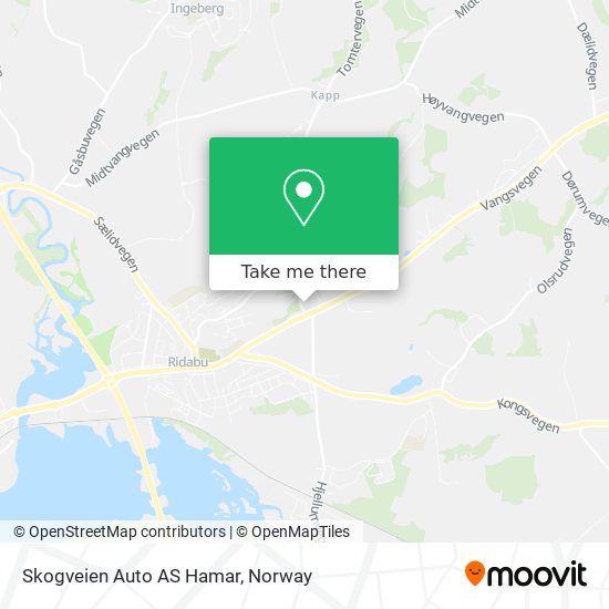 Skogveien Auto AS Hamar map