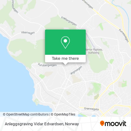 Anleggsgraving Vidar Edvardsen map