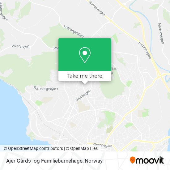 Ajer Gårds- og Familiebarnehage map