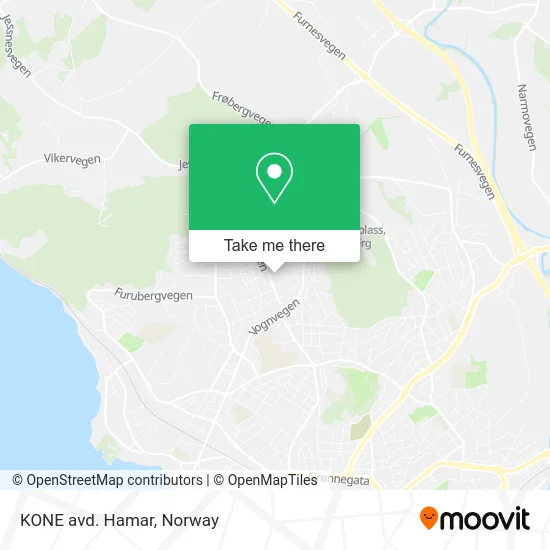 KONE avd. Hamar map