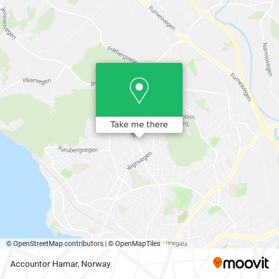 Accountor Hamar map